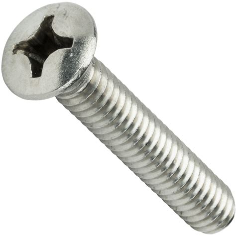 phillips oval head machine screws